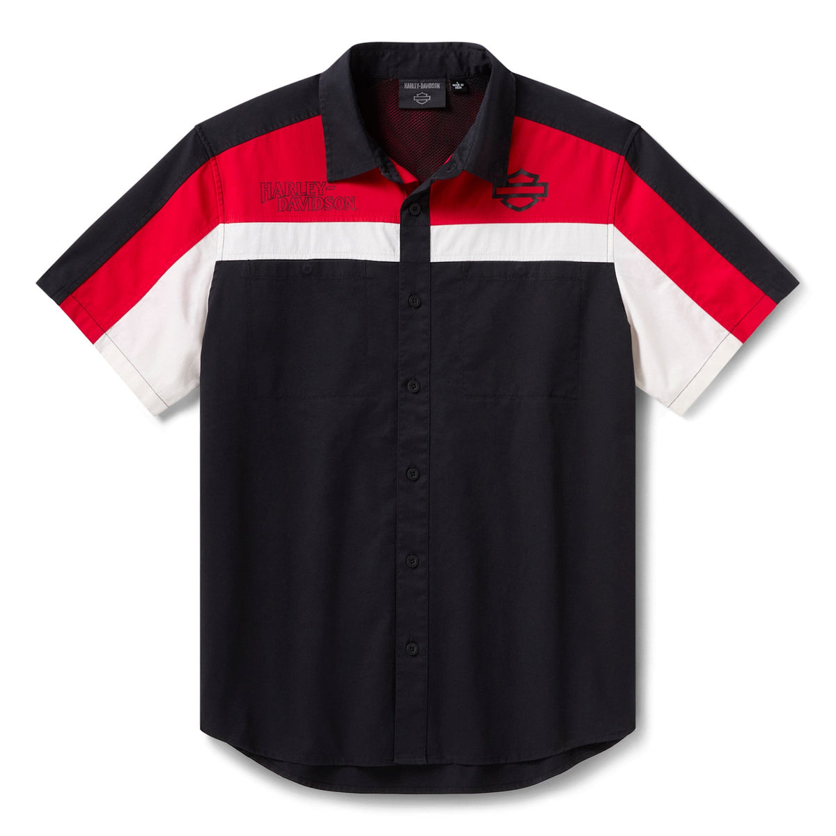 Harley-Davidson Men's Screamin' Eagle Vented Short Sleeve Mechanics Shirt