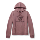 Harley-Davidson Women's Willie G Skull Bling  Hoodie - Pink