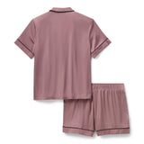 Harley-Davidson Women's Satin Pajama Short Set - Nostalgia Rose