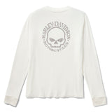 Harley-Davidson Women's Willie G Skull Bling Long Sleeve - Cloud Dancer