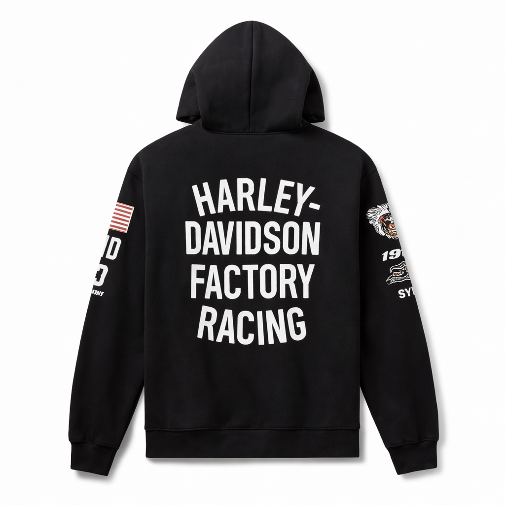 Harley-Davidson Men's Factory Racing Hoodie - Black