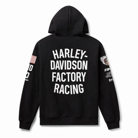 Harley-Davidson Men's Factory Racing Hoodie - Black