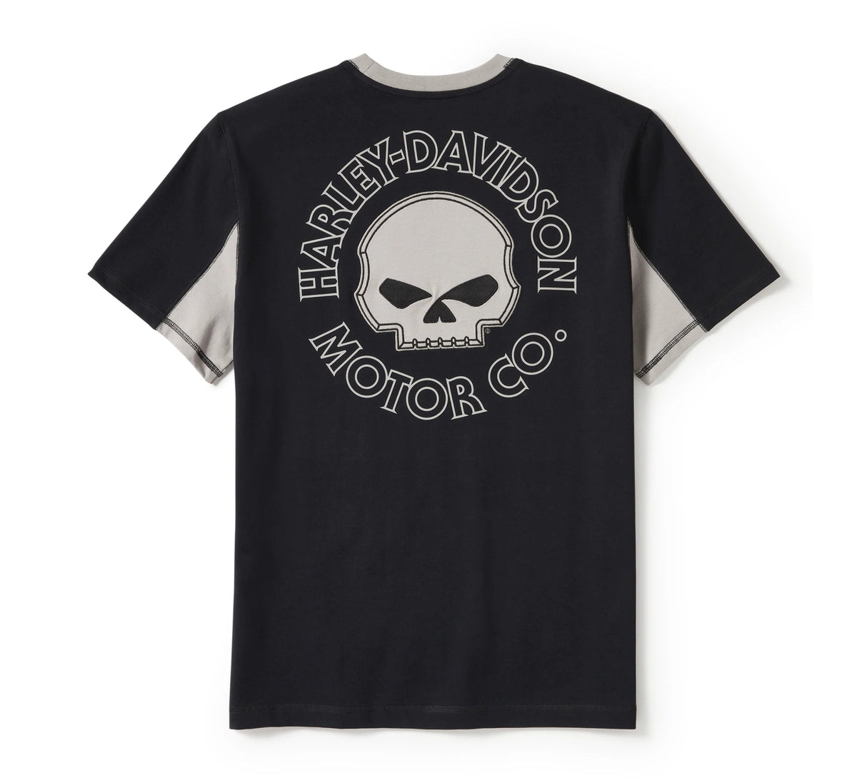 Harley-Davidson Men's Willie G Skull Colorblock Short Sleeve Tee