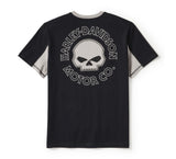Harley-Davidson Men's Willie G Skull Colorblock Short Sleeve Tee