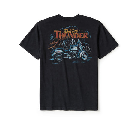 Harley-Davidson Men's Lightning Bolt Pocket Tee