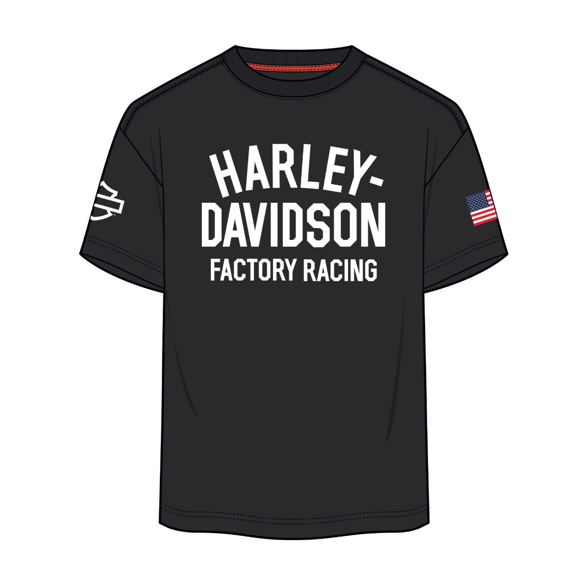 Harley-Davidson Men's Factory Racing T-Shirt - Black