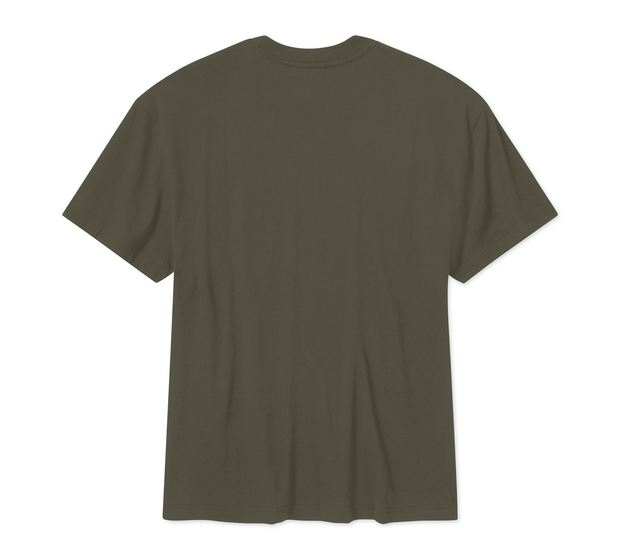 Green t-shirt on a white background
