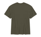 Green t-shirt on a white background