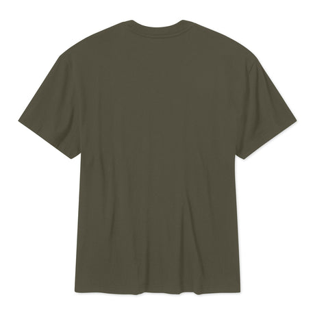 Green t-shirt on a white background