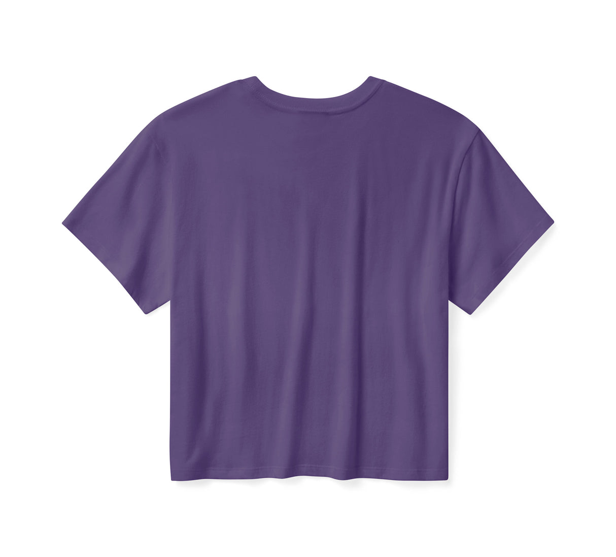 Purple t-shirt on a white background