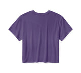 Purple t-shirt on a white background