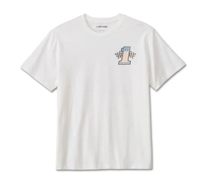 Harley-Davidson Men's #1 Racing T-Shirt - White