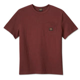 Harley-Davidson Men's 120th Anniversary Pocket T-Shirt - Dark Red