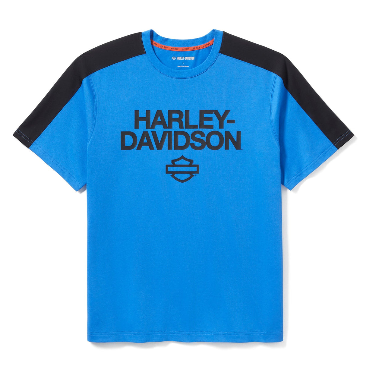 Harley-Davidson Men's TECH Coolmax Tee - Blue & Black
