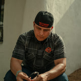 Harley-Davidson Men's TECH Coolmax Plaid Shirt - Asphalt & Black