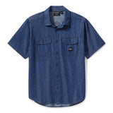 Harley-Davidson Men's Bar & Shield Chambray Shirt - Blue