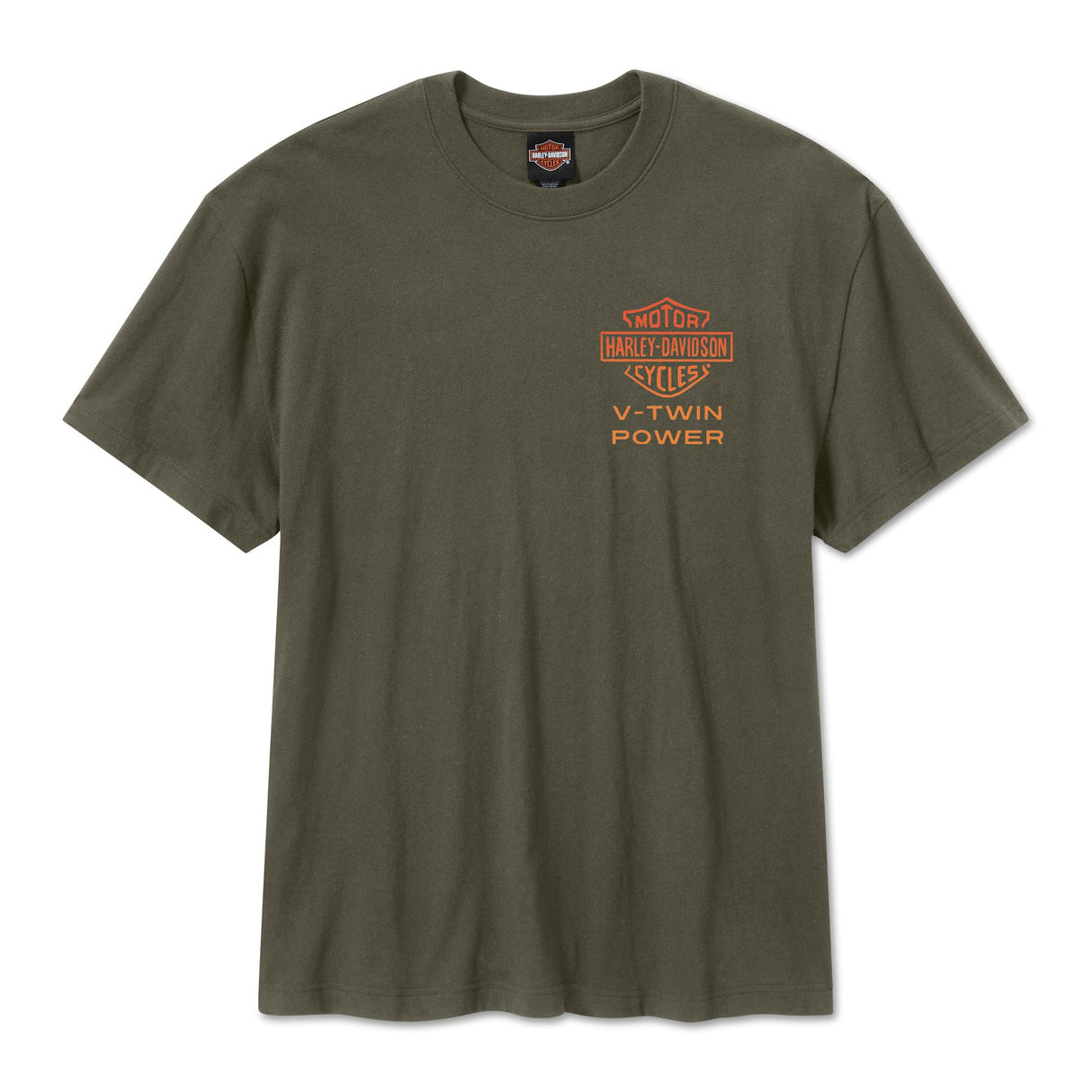 Harley-Davidson Men's Engine Twins T-Shirt - Green