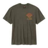 Harley-Davidson Men's Engine Twins T-Shirt - Green