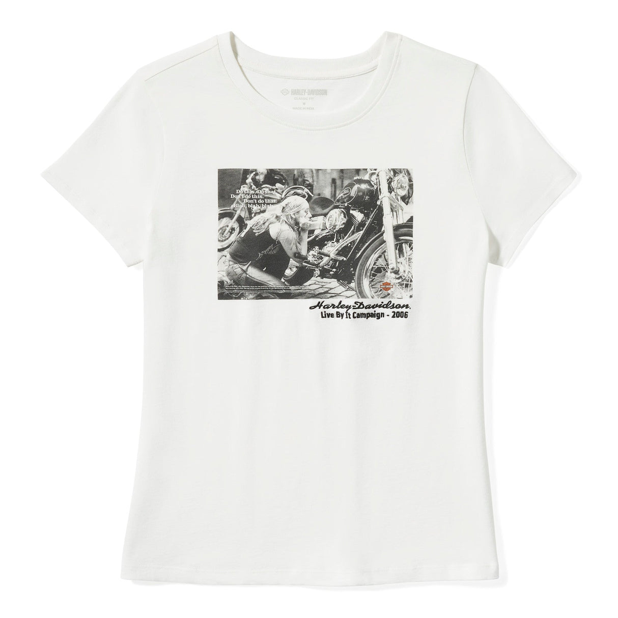 Harley-Davidson Women's Archive Photo T-Shirt - Off White