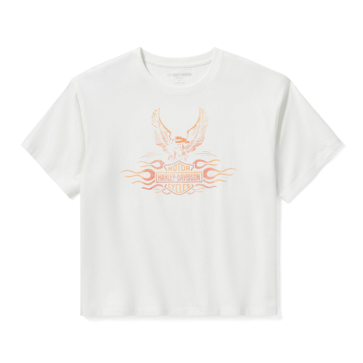 Harley-Davidson Women's Flaming Eagle Boxy Tee