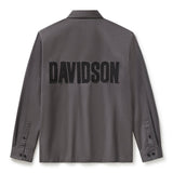 Harley-Davidson Men's Essential Long Sleeve Mechanics Shirt - Grey/Black