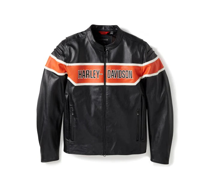 Harley-Davidson Men's H-D Trenton Leather Riding Jacket