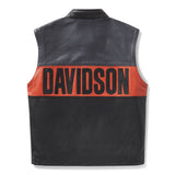 Harley-Davidson Men's Essential Convertible Leather Jacket - Black/Grey