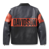 Harley-Davidson Men's Essential Convertible Leather Jacket - Black/Grey