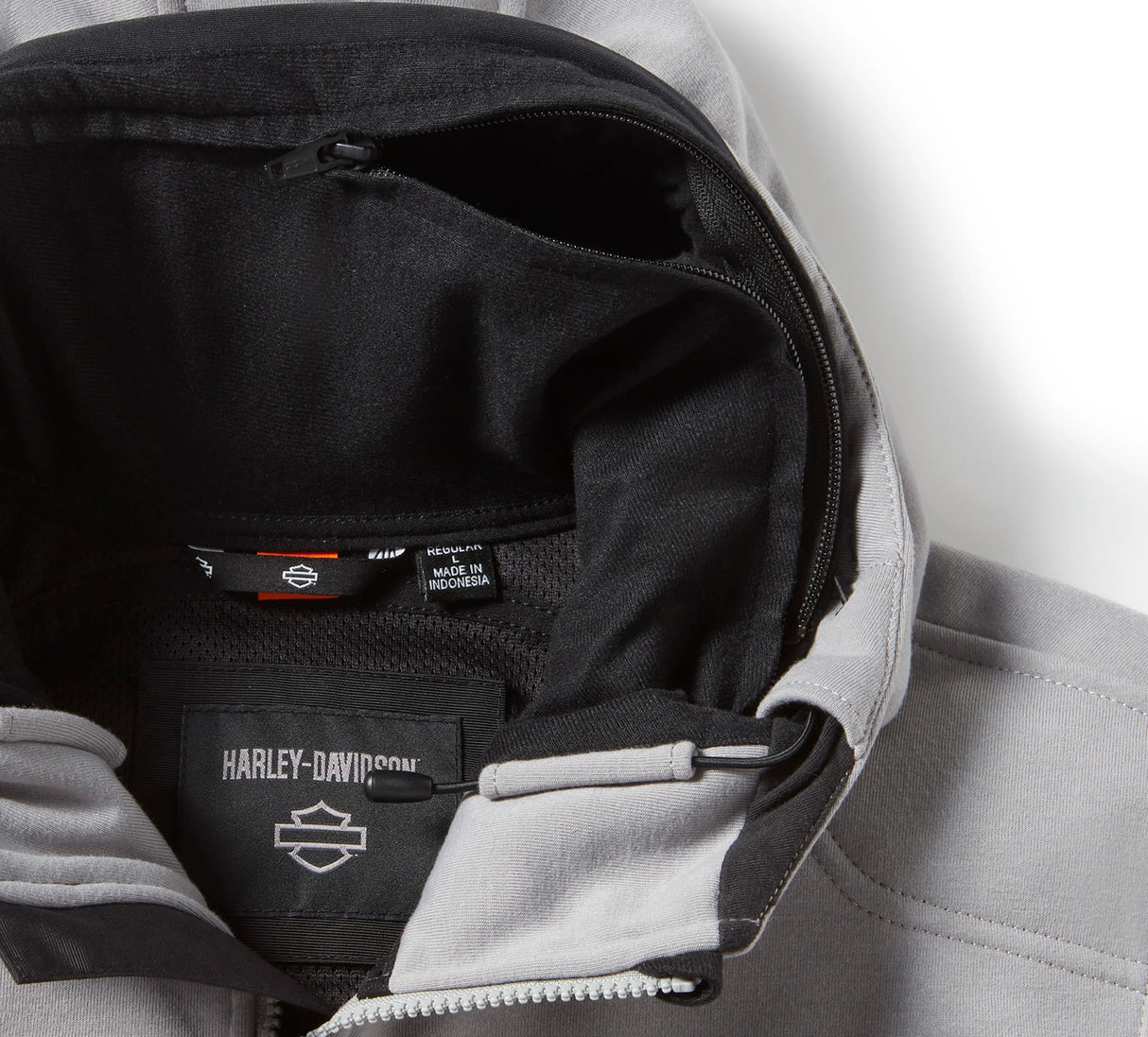 Harley-Davidson Men's Trenton Deflector 2.0 Hooded Riding Fleece - Colorblock