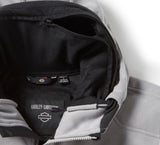 Harley-Davidson Men's Trenton Deflector 2.0 Hooded Riding Fleece - Colorblock