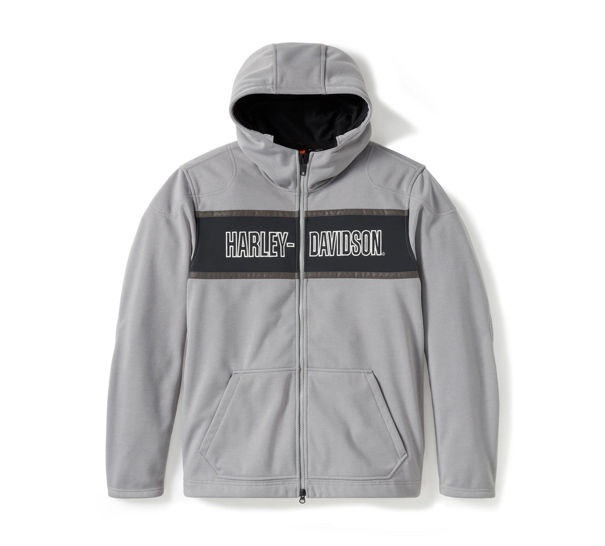 Harley-Davidson Men's Trenton Deflector 2.0 Hooded Riding Fleece - Colorblock