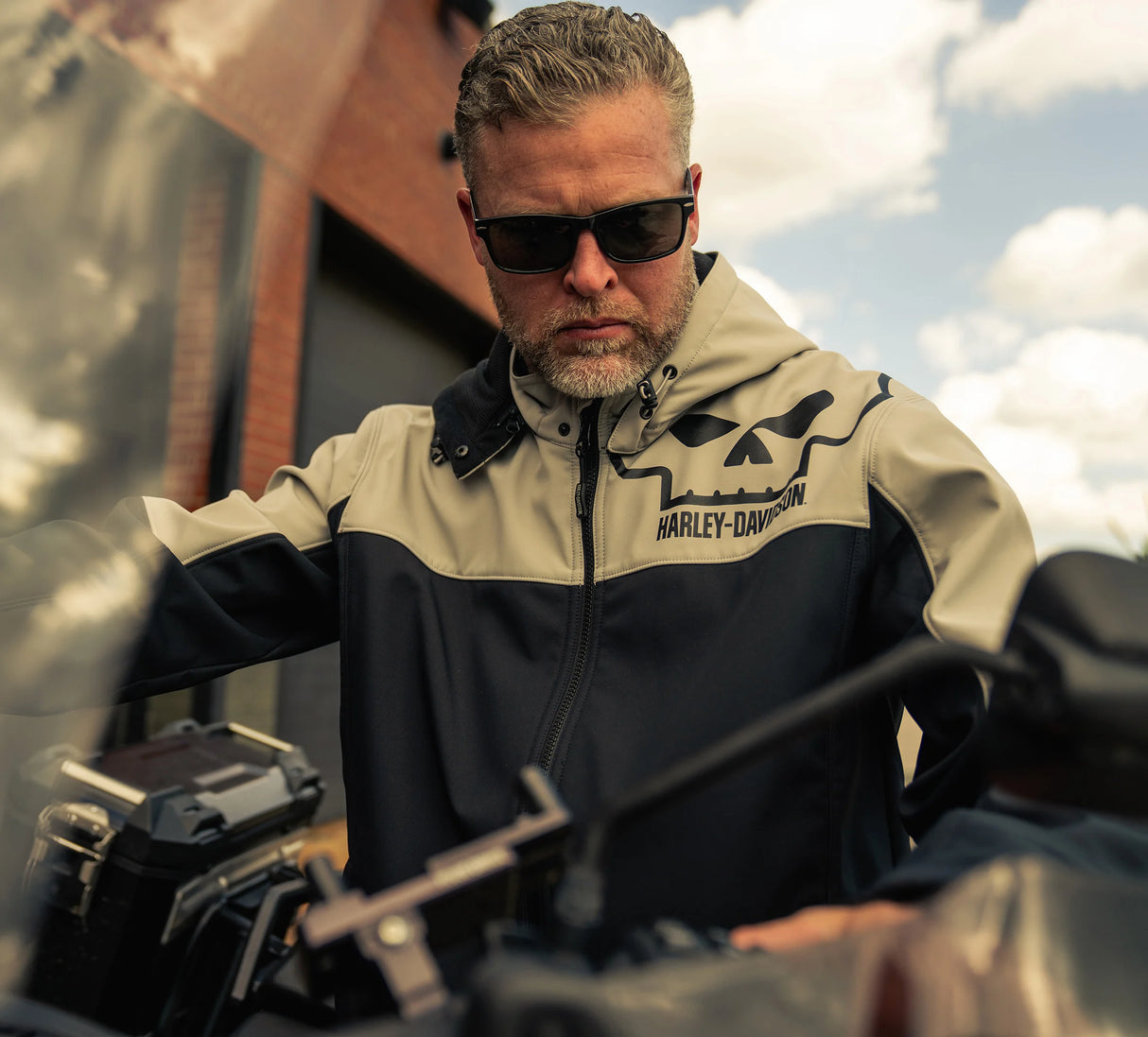 Harley-Davidson Men's Willie G Skull Water Repellent Softshell Jacket