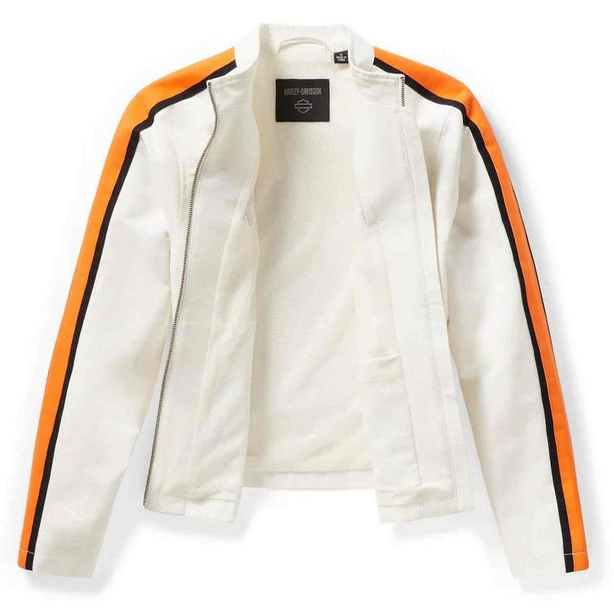 Harley-Davidson Women's Essential Block Font Jacket - Off White
