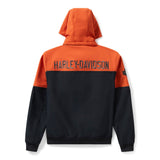 Harley-Davidson Men's Idyll Color Blocked Jacket - Black/Orange