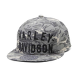 Camouflage Harley-Davidson cap on a white background