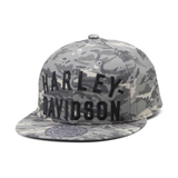 Camouflage Harley-Davidson cap on a white background