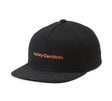 Black Harley-Davidson cap on a white background