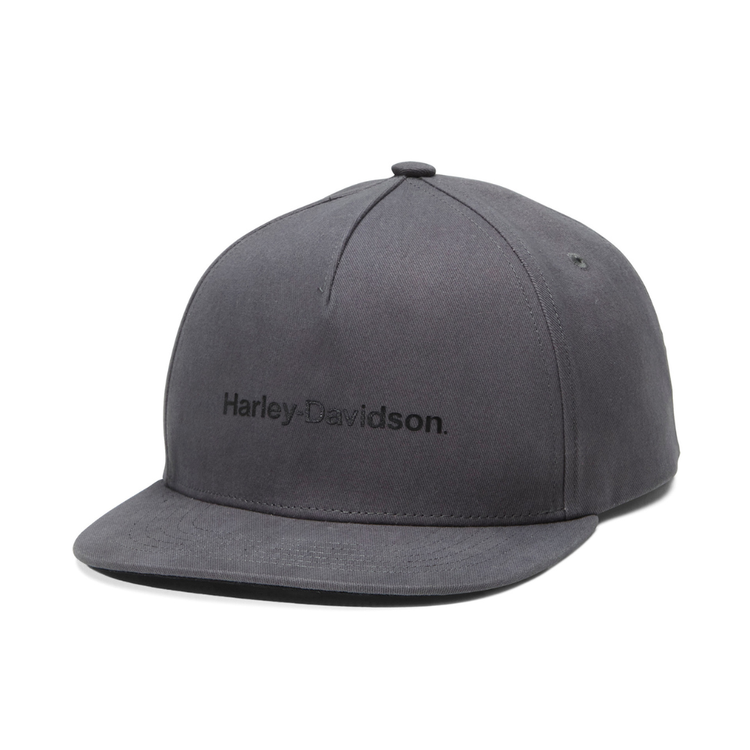 Gray Harley Davidson cap on a white background