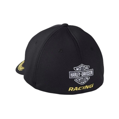 Black Harley-Davidson cap with logo on a white background