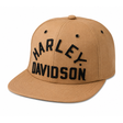 Brown Harley Davidson cap on a white background