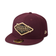 Maroon cap with Harley-Davidson logo on a white background