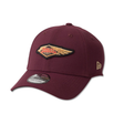 Maroon baseball cap with Harley-Davidson logo on a white background
