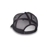 Black mesh cap on a white background