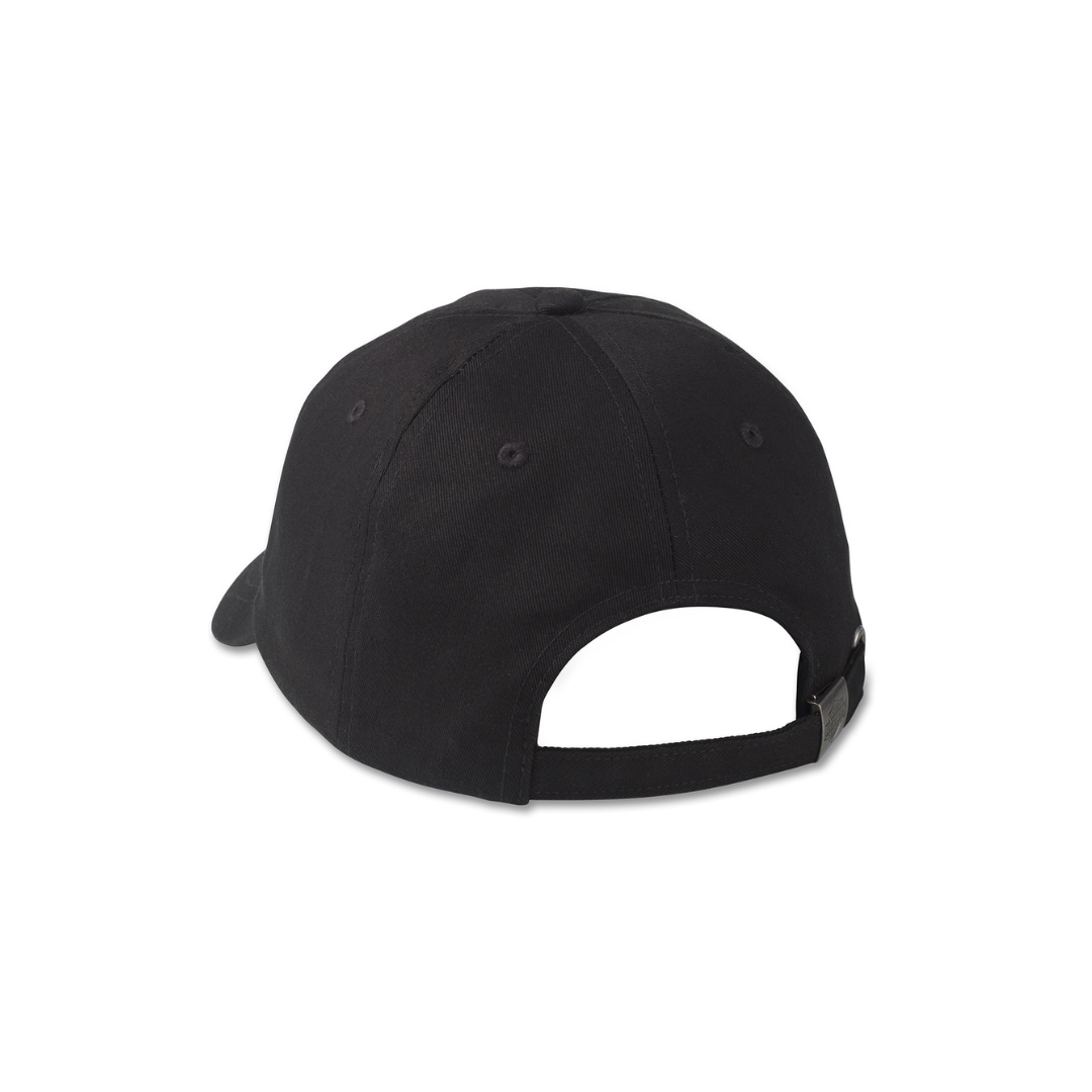 Black cap on a white background