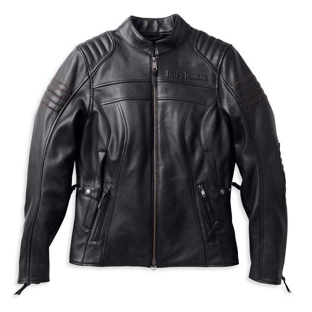 ジャケット・アウター Harley-Davidson Tifton Leather Jacket Harley-Davidson Women's Heather Avenue Leather Jacket – V-Twins