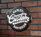 Harley-Davidson Custom Motorcycle Metal Sign