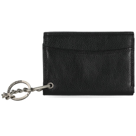 Harley-Davidson Men's Metal B&S Leather Tri-Fold Wallet w/  Chain