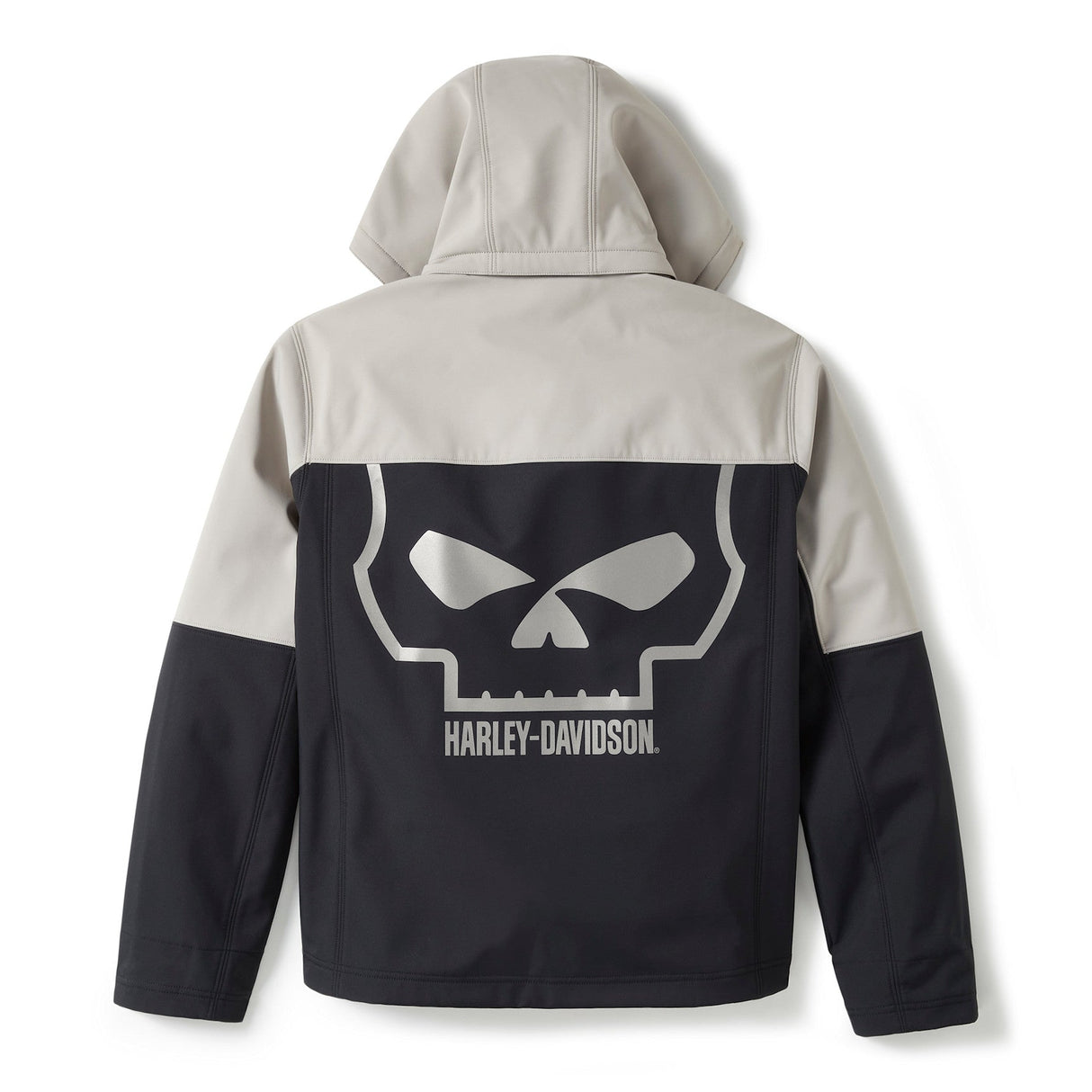 Harley-Davidson jacket with skull logo on a white background