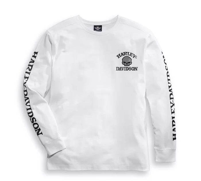 Harley-Davidson Men's Willie G Skull Long Sleeve T-Shirt