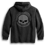 Harley-Davidson Men's Hooded Skull Sweatshirt - Gray